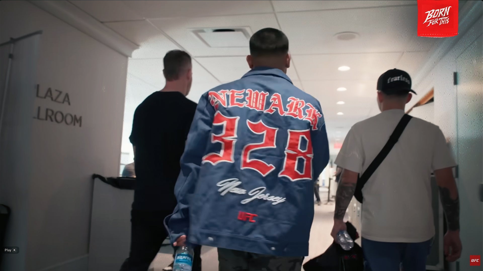 Joshua Van's Corner Walks Into UFC 328 Wearing Born Fearless