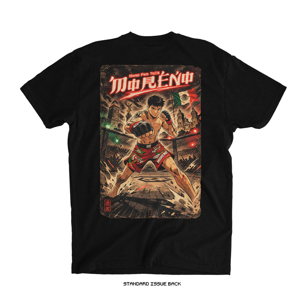 Brandon Moreno 'Action Assassin Anime' T-Shirt (Black) UFC CDMX LIMITED EDITION