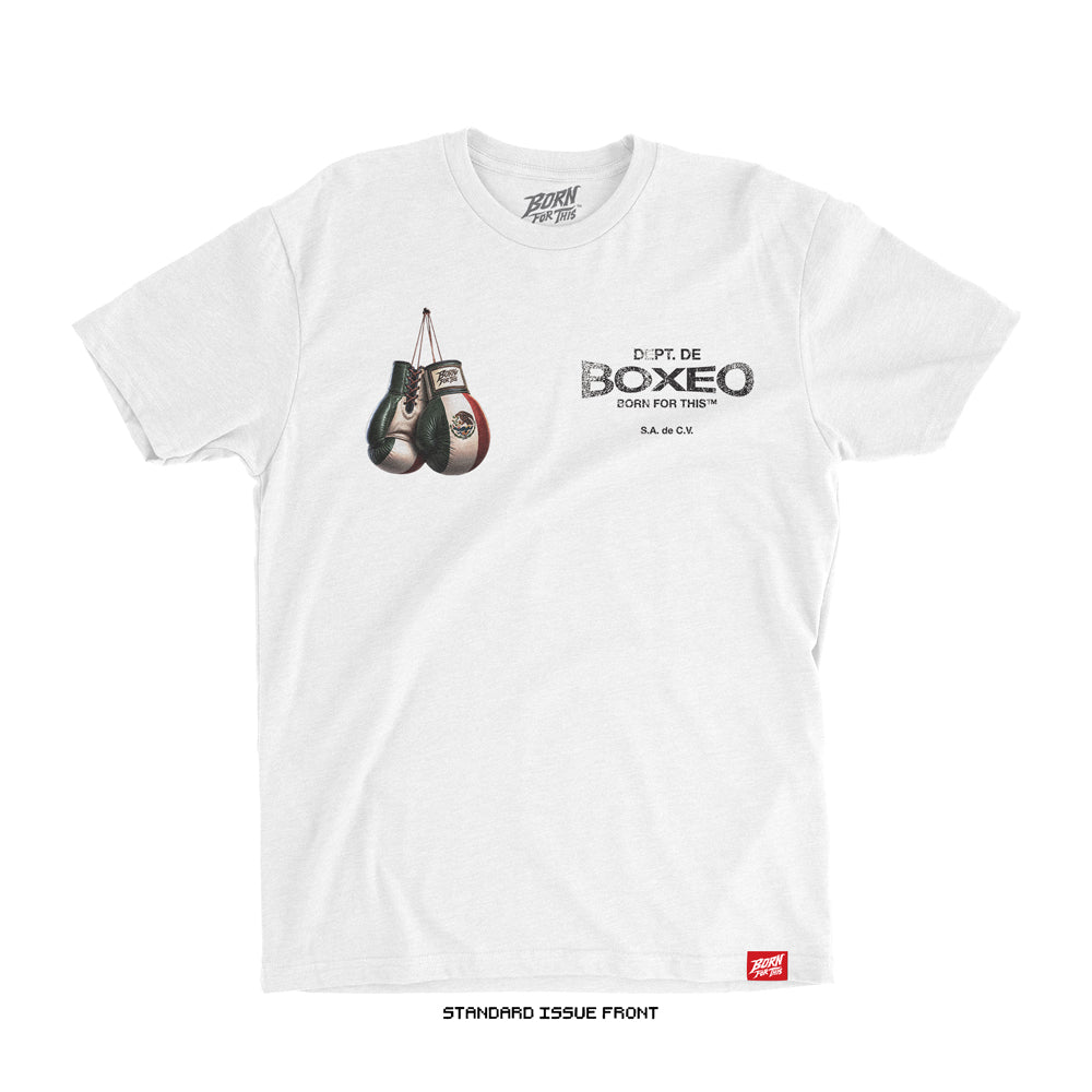 Dept. de Boxeo 'Mexico Boxing' T-Shirt (White) BOXING DEPT.
