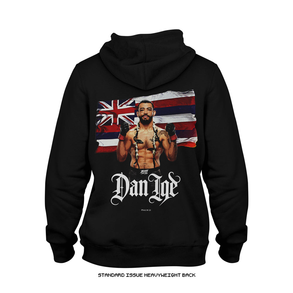 Dan Ige 'ALOHA DAN' Heavyweight Hoodie (Black) UFC HOUSTON LIMITED EDITION