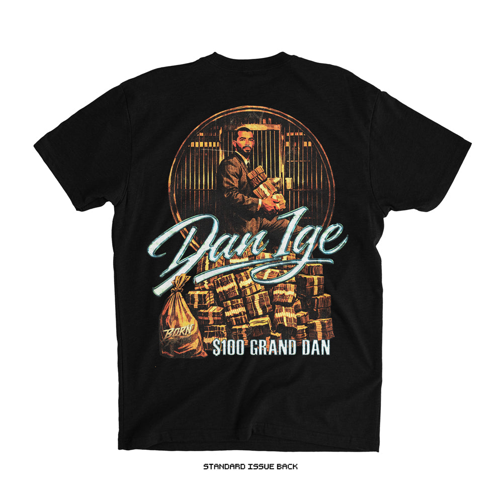 Dan Ige '$100 GRAND DAN' T-Shirt (Black) UFC HOUSTON LIMITED EDITION