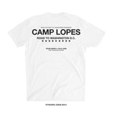 Diego Lopes 'CAMP LOPES' T-Shirt (White X Black) FREEDOM 250 COLLECTION