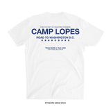 Diego Lopes 'CAMP LOPES' T-Shirt (White X Navy) FREEDOM 250 COLLECTION