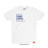 Diego Lopes 'CAMP LOPES' T-Shirt (White X Navy) FREEDOM 250 COLLECTION