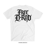 D-Rod Daniel Rodriguez 'FREE D-ROD' T-Shirt (White X Black) LIMITED SOLIDARITY