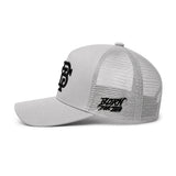 Born For This™ Monogram Logo Mesh Trucker (Gray Stone)