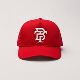Born For This™ Monogram Logo Mesh Trucker (Red)