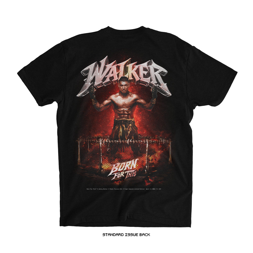 Johnny Walker 'CAVEMAN' T-Shirt (Black) U327 LIMITED EDITION