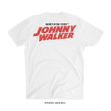 Johnny Walker 'HERE'S JOHNNY BIG FRONT' T-Shirt (White) U327 LIMITED EDITION