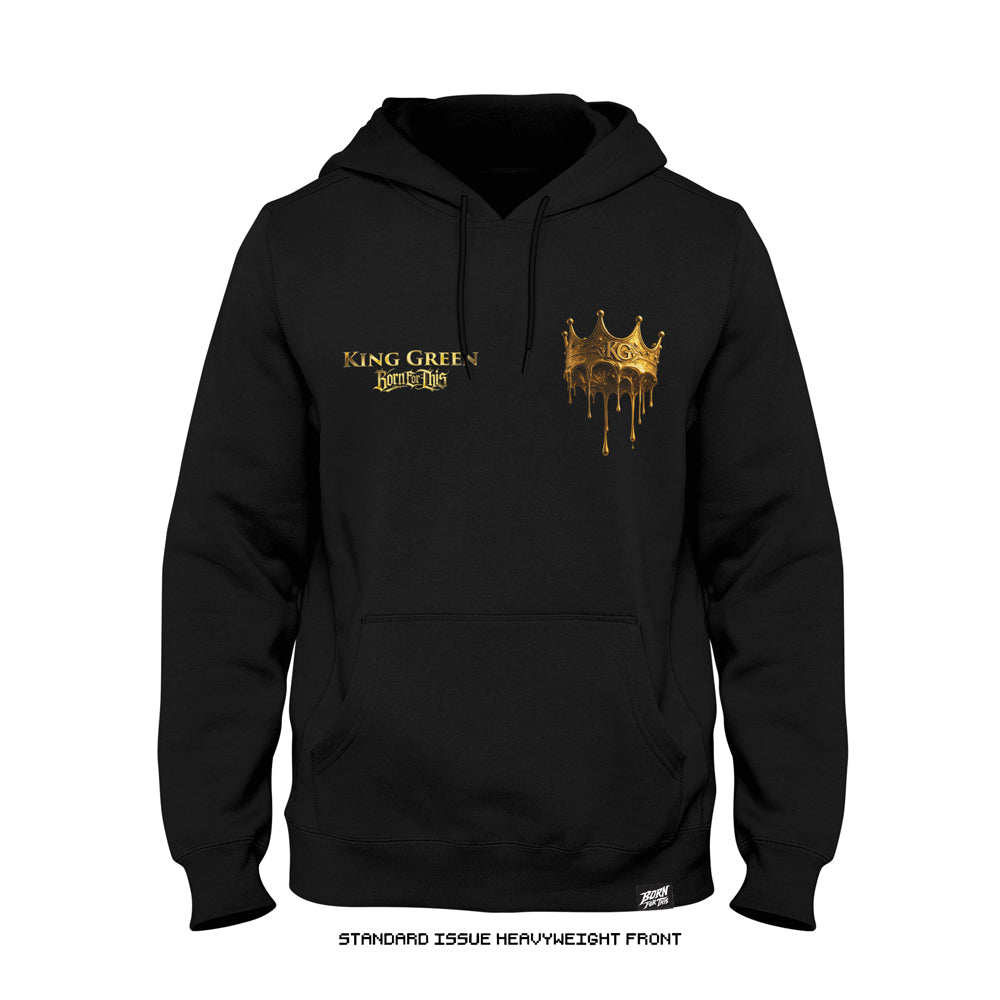 Bobby 'KING' Green 'CROWN DRIP' Heavyweight Hoodie (Black X Gold) UFC MEXICO CITY LIMITED EDITION