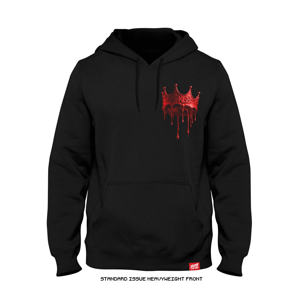 Bobby 'KING' Green 'CROWN DRIP' Heavyweight Hoodie (Black X Red) UFC MEXICO CITY LIMITED EDITION