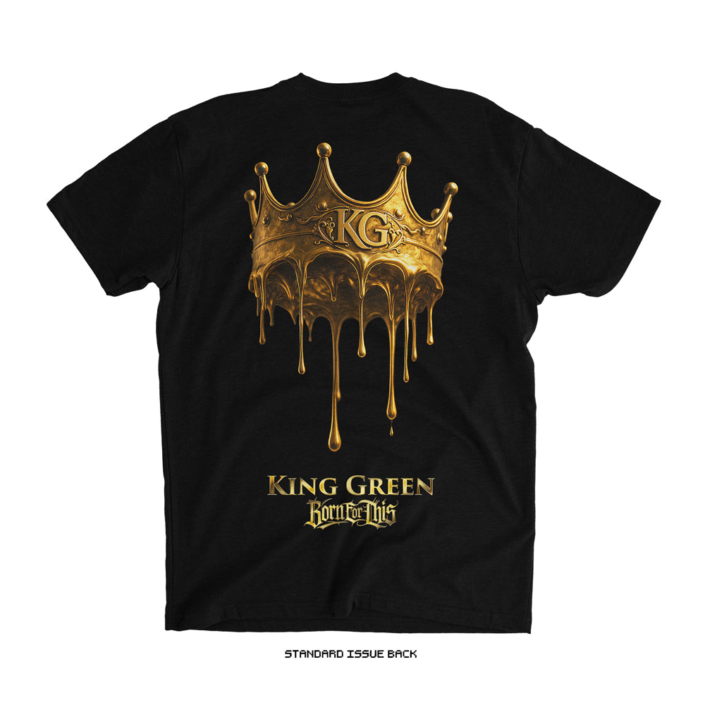 Bobby 'KING' Green 'CROWN DRIP' T-Shirt (Black X Gold) UFC MEXICO CITY LIMITED EDITION