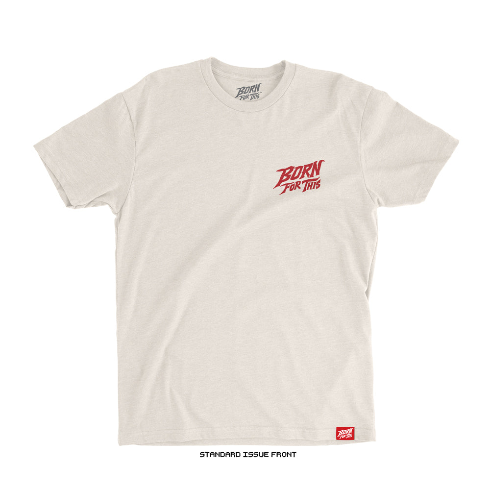 Born For This™ Classic Logo T-Shirt (Natural + Red)