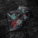 The Korean Zombie 'ZOMBIE SHAKA' Weatherproof Sticker (Black) SUPER LIMITED EDITION