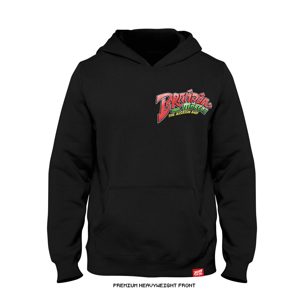 Brandon Moreno 'Super Assassin Baby WIN' Heavyweight Hoodie (Black) LIMITED EDITION