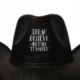 Diego Lopes Dream Believe Western Cowboy Hat (Black)
