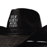 Diego Lopes Dream Believe Western Cowboy Hat (Black)