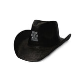 Diego Lopes Dream Believe Western Cowboy Hat (Black)