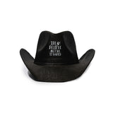 Diego Lopes Dream Believe Western Cowboy Hat (Black)