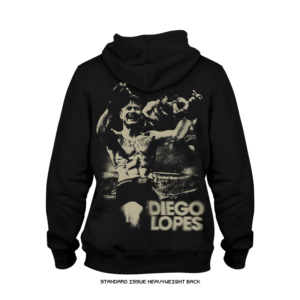 Diego Lopes UFC 325 'A Scanner Lopes' Heavyweight Hoodie (Black) CHAMPIONSHIP CAPSULE