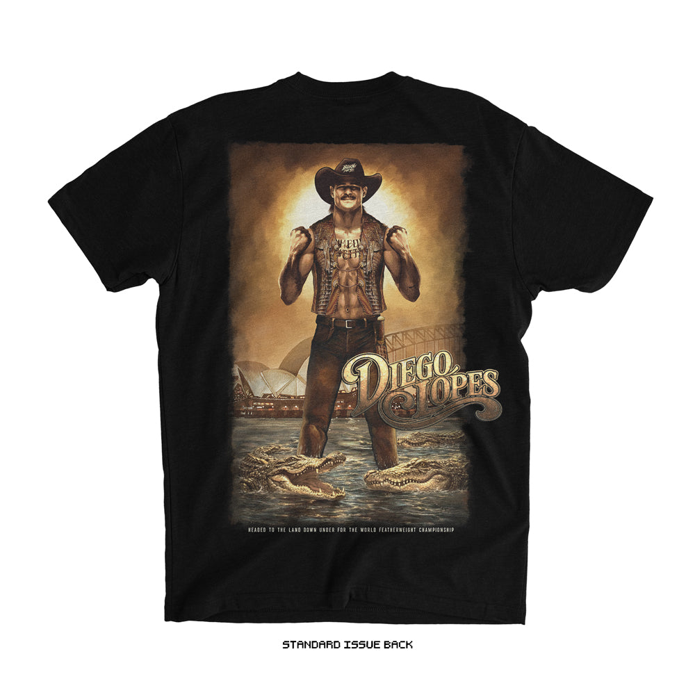 Diego Lopes UFC 325 'Crocodile Lopes' T-Shirt (Black) CHAMPIONSHIP CAPSULE