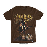 Diego Lopes UFC 325 'World Tour' T-Shirt (Brown) CHAMPIONSHIP CAPSULE