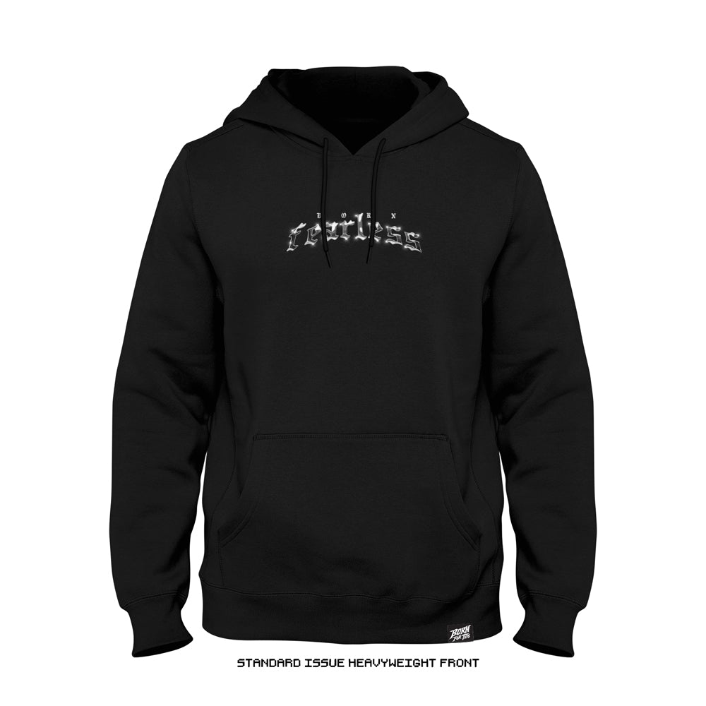 Joshua Van 'Born Fearless Photo' Premium + Standard Issue  Heavyweight Hoodie (Black) LIMITED EDITION