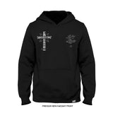 Joshua Van 'Cross Typography' Premium + Standard Issue  Heavyweight Hoodie (Black) LIMITED EDITION
