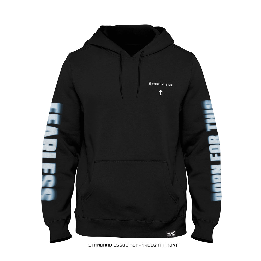 Joshua Van 'Fearless Blur' Premium + Standard Issue  Heavyweight Hoodie (Black) LIMITED EDITION