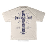 Joshua Van 'Cross Typography' T-Shirt (Natural) LIMITED EDITION
