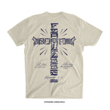 Joshua Van 'Cross Typography' T-Shirt (Natural) LIMITED EDITION