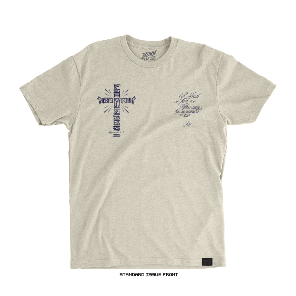 Joshua Van 'Cross Typography' T-Shirt (Natural) LIMITED EDITION