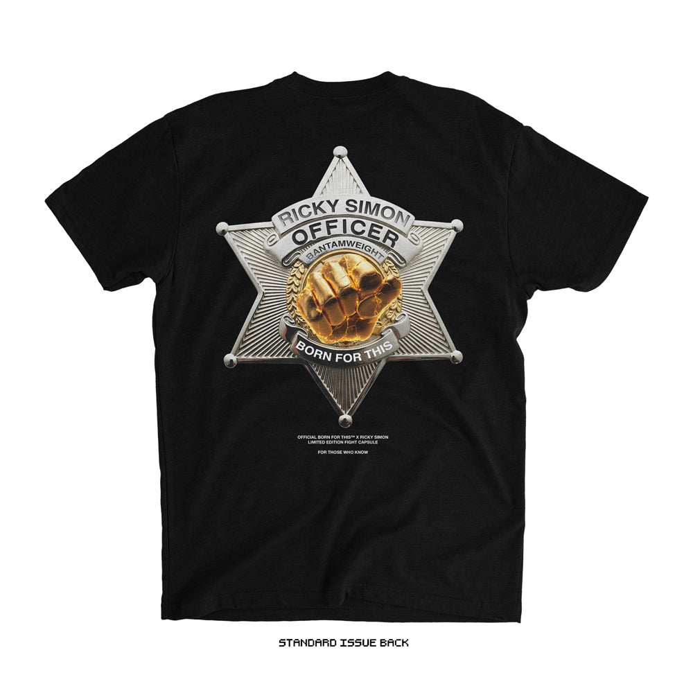 Ricky Simon 'Back the Badge' T-Shirt (Black) LIMITED EDITION