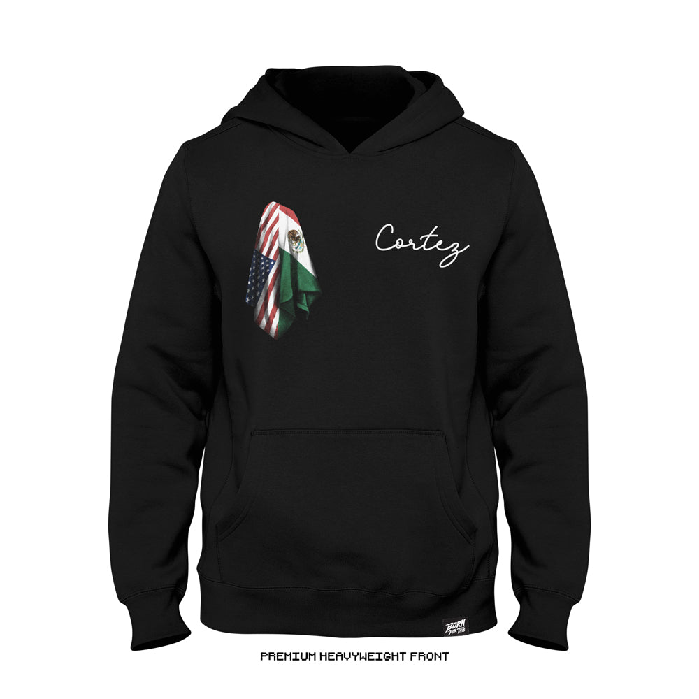 Tracy Cortez 'Root Flags' Premium Heavyweight Hoodie (Black) LIMITED EDITION