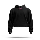Tracy Cortez 'Airbrush' Women's Crop Hoodie (Black) LIMITED EDITION