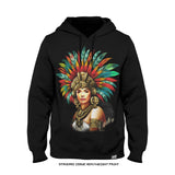 Tracy Cortez 'Azteca' Premium Heavyweight Hoodie (Black) LIMITED EDITION
