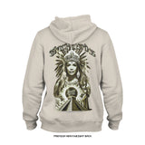 Tracy Cortez 'Aztec Goddess' Premium Heavyweight Hoodie (Natural) LIMITED EDITION
