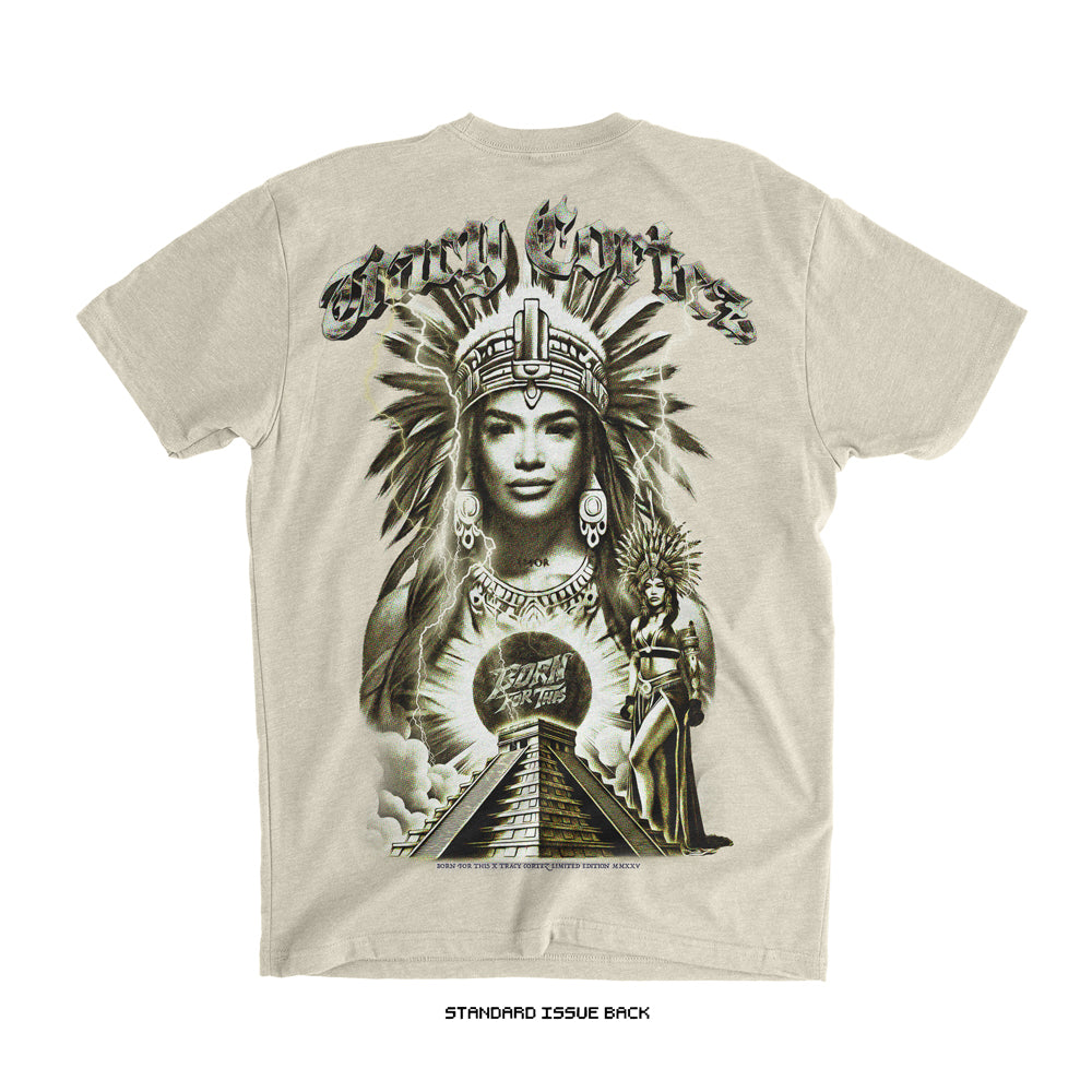 Tracy Cortez 'Azteca Goddess' T-Shirt (Natural) LIMITED EDITION